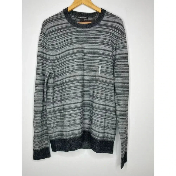 Michael Kors Link Stripe Crew Neck sweater Men’s size L NWT - Picture 2 of 8